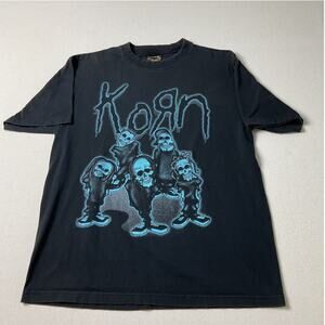 Vintage Y2K CH Gold Series Adult Size Large Korn Skulls Short Sleeve T-Shirt